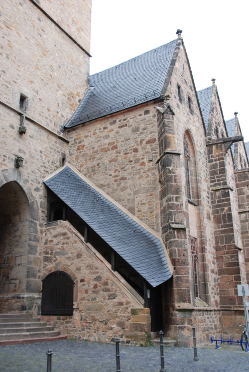 Treppe an der Westseite des Südseitenschiffs