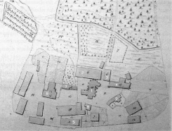 Bild [3]: Lageplan ehem. Leprosenhospital Bardowick bei Lüneburg