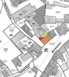 Bild [1]: Ausschnitt des Stadtkatasters Nierstein (o.M.)